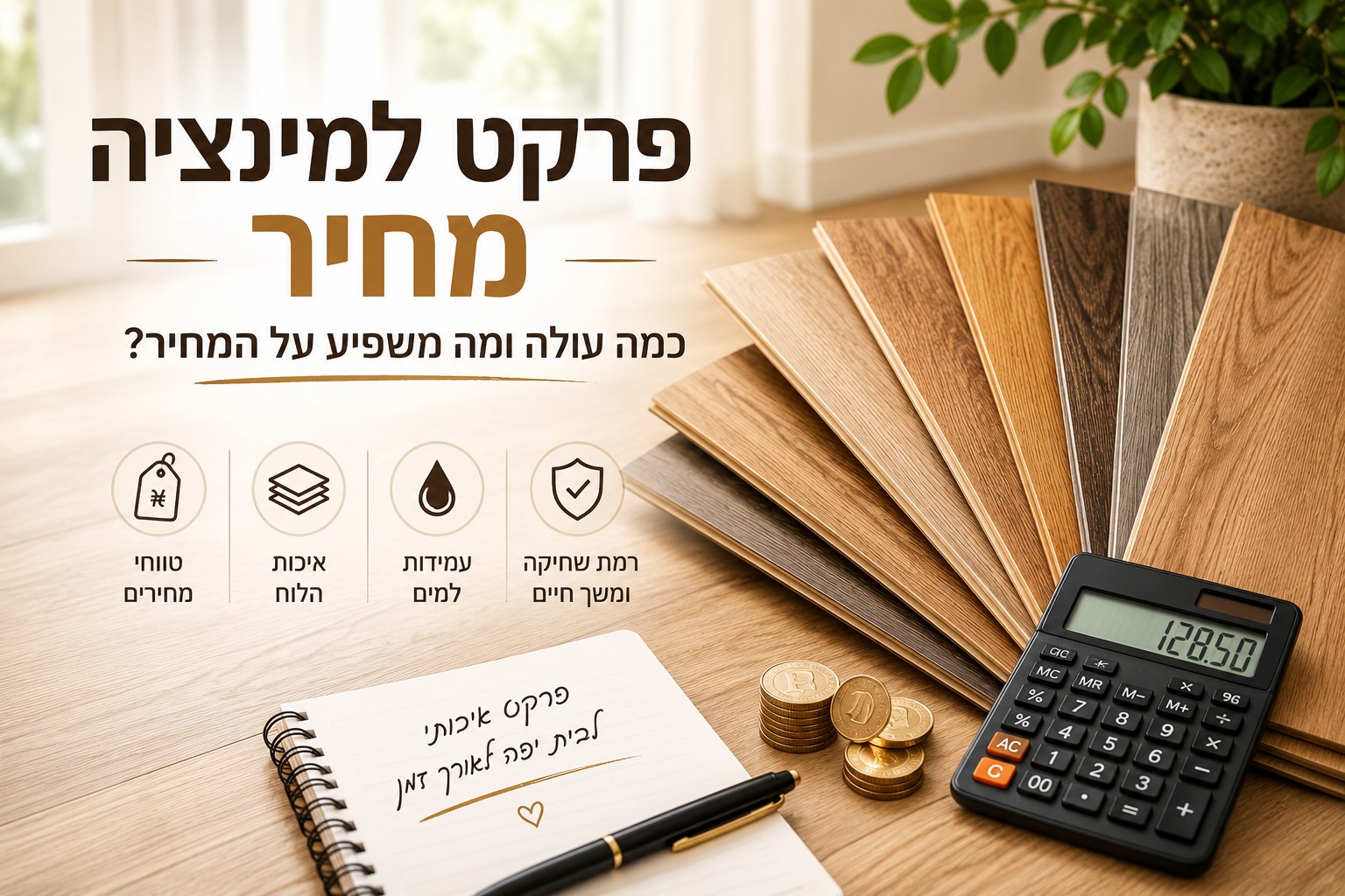 פרקט למינציה מחיר - כמה עולה ומה באמת משפיע על המחיר?